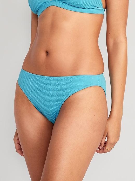 Low-Rise Classic Pucker Bikini Swim Bottoms Product Image