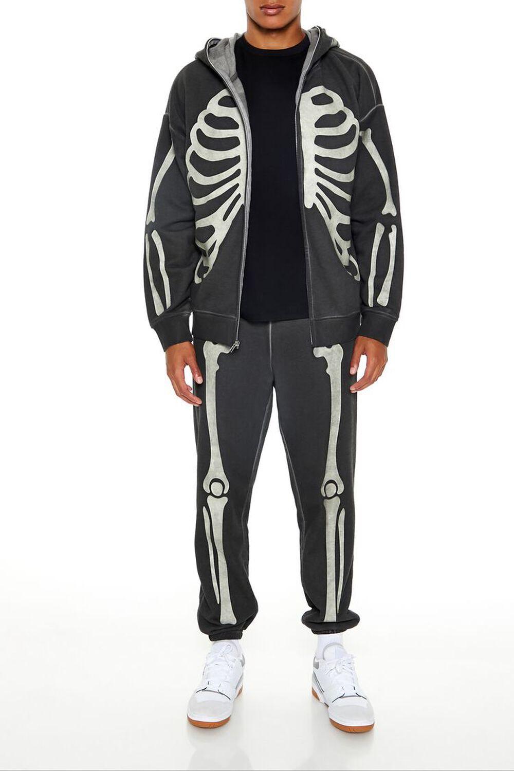 Glow-in-the-Dark Skeleton Joggers | Forever 21 Product Image