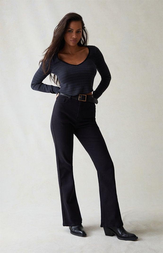 Women's Stretch High Waisted Bootcut Jeans - Product Image