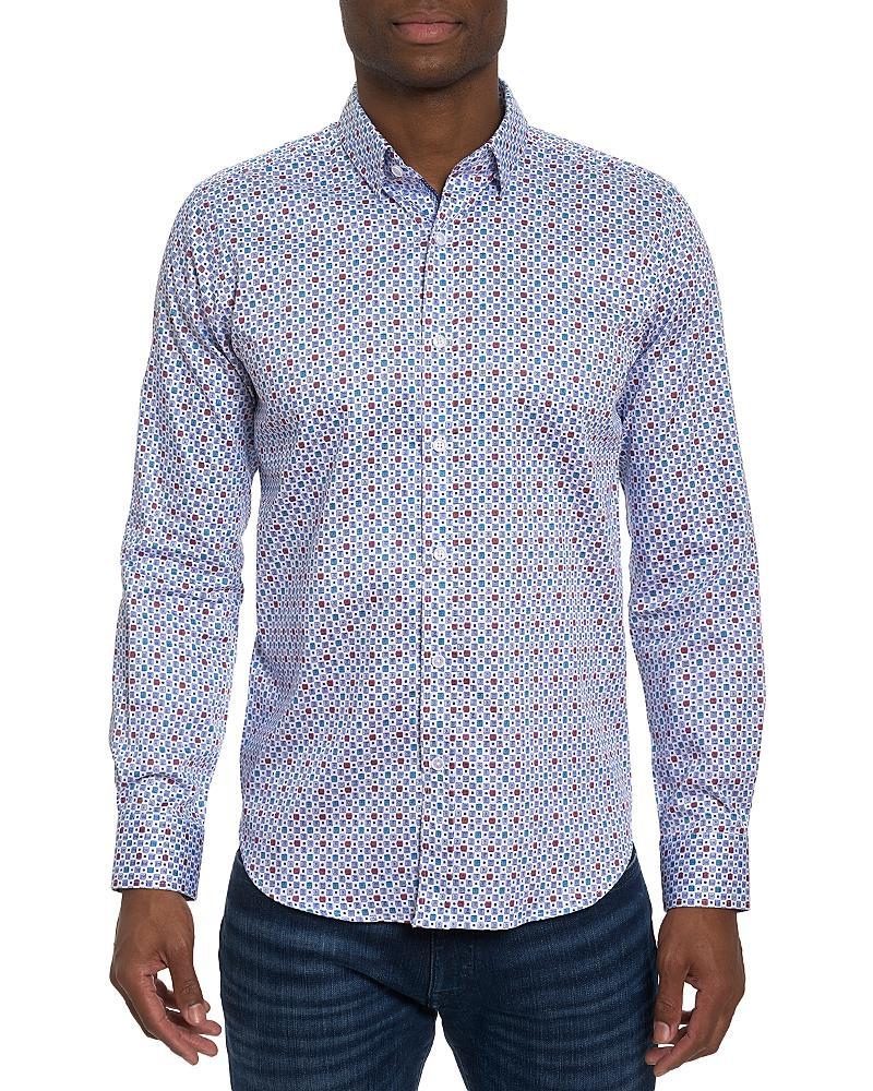 Mens Favre Geometric Button-Front Shirt Product Image