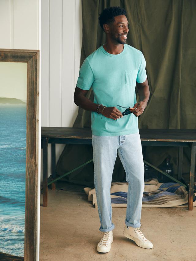 Sunwashed Pocket Tee - Island Teal Male Product Image