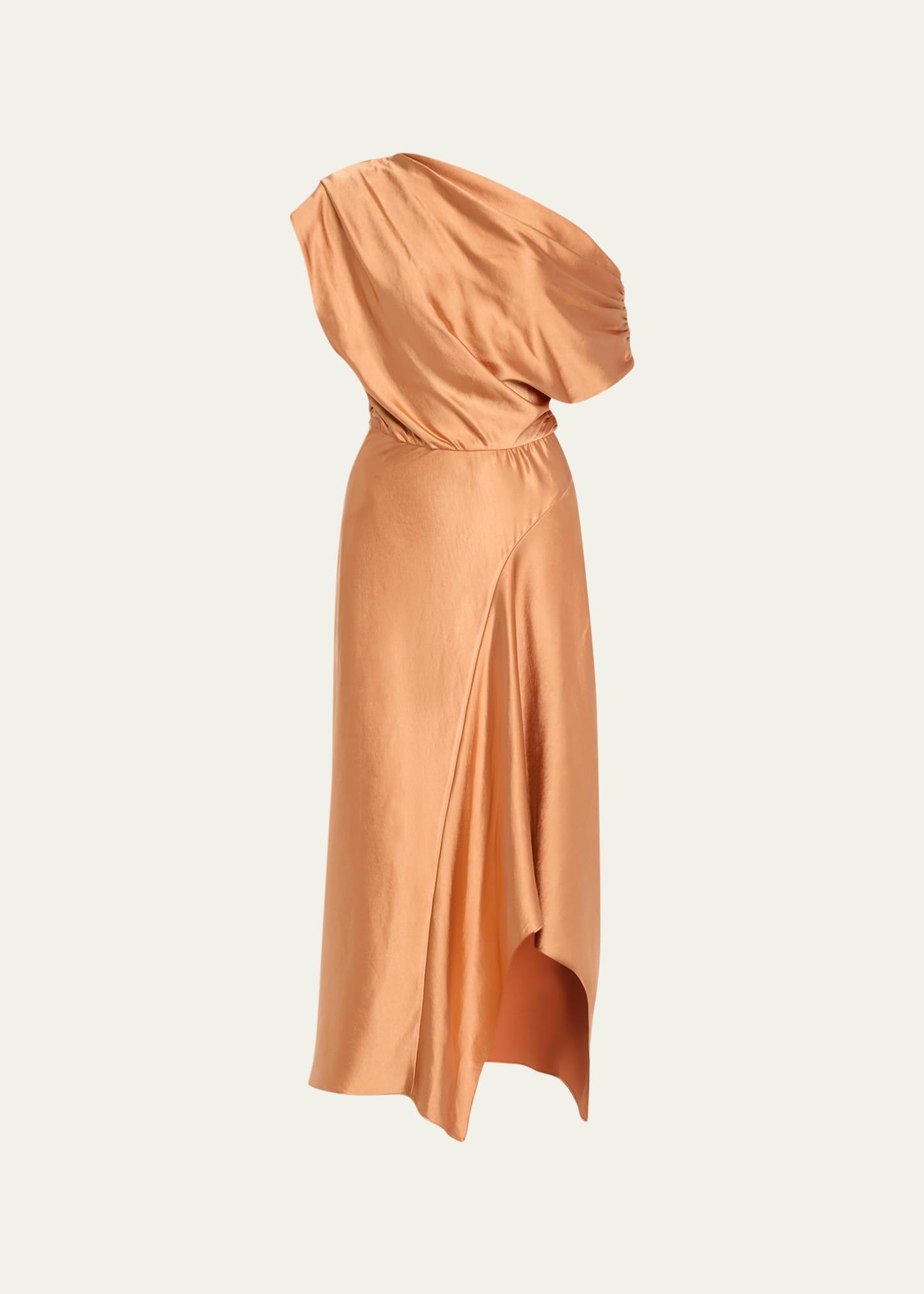 A. L.C. Jasmine Asymmetric Satin Dress Product Image