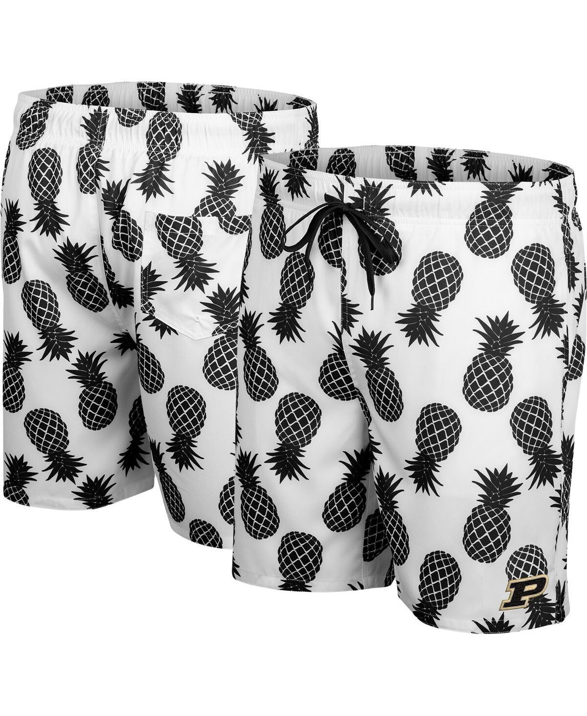 Mens Colosseum Purdue Boilermakers Pineapples Swim Shorts Product Image