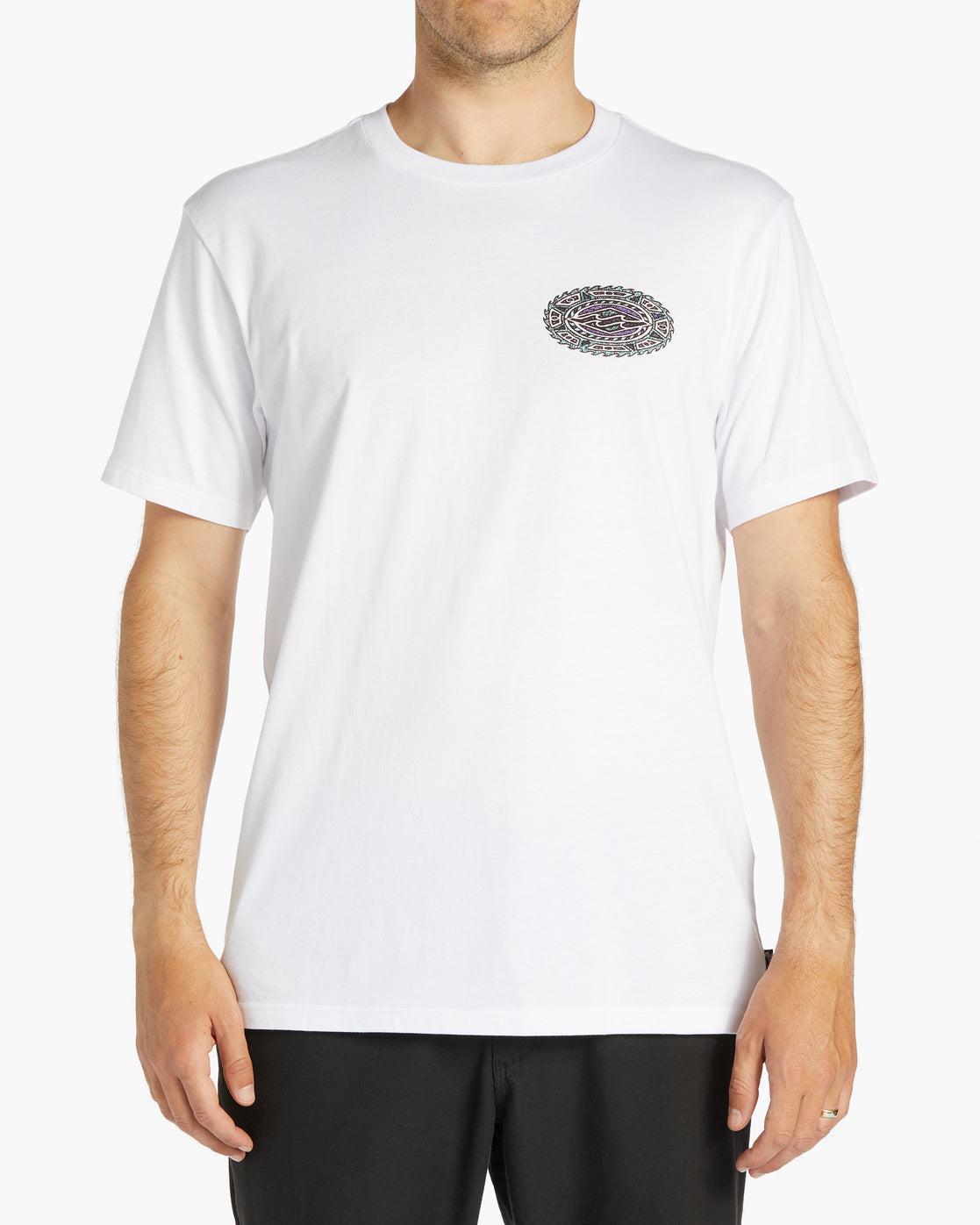 Crayon Wave T-Shirt - White Male Product Image