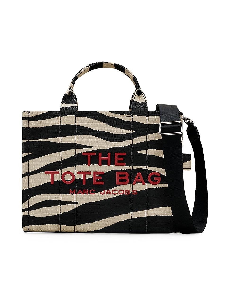 Womens The Zebra Canvas Medium Tote Bag Product Image