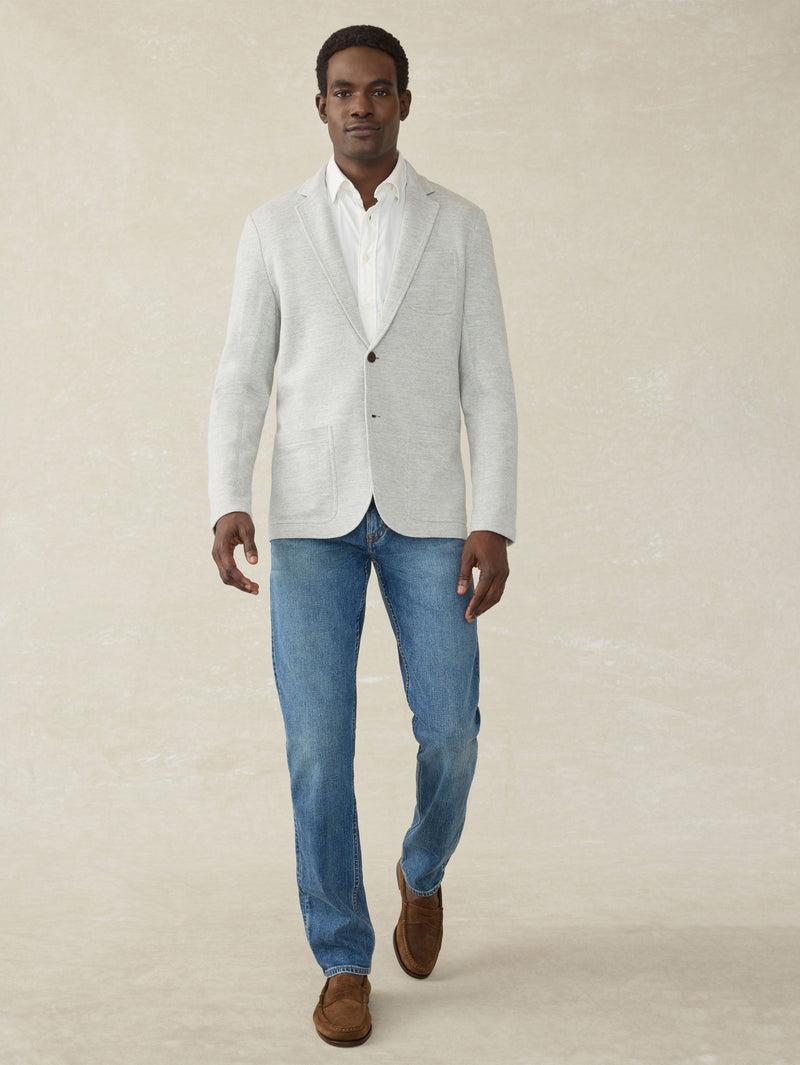 Inlet Knit Blazer - Heather Grey Product Image