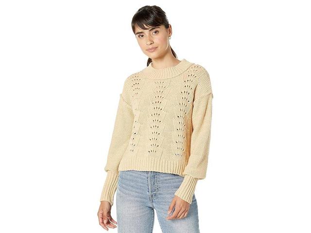 Free People Bell Song Pullover Sweater (Sandcastle) Women's Clothing Product Image