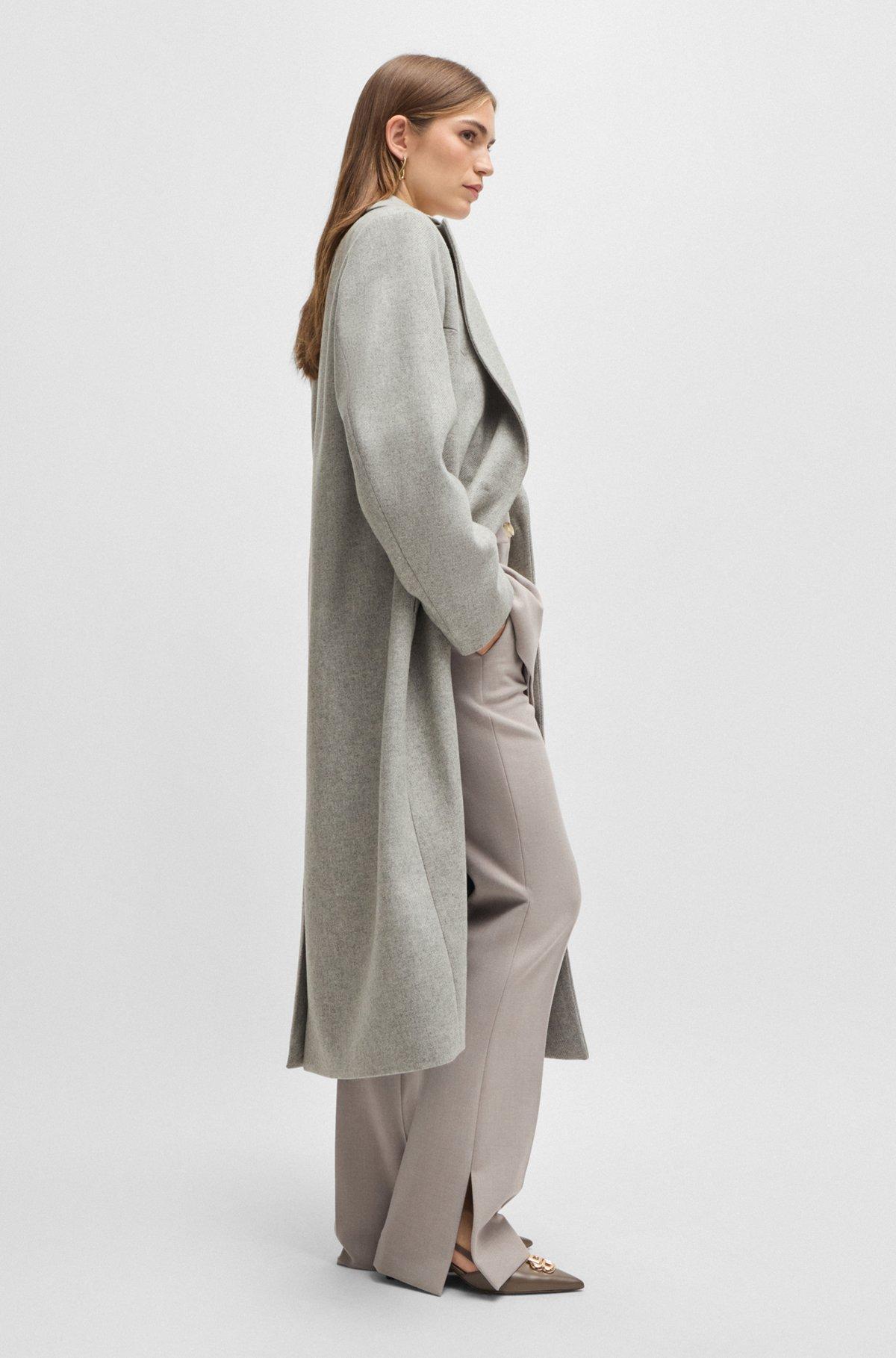 Oversize-fit coat in wool with cashmere Product Image