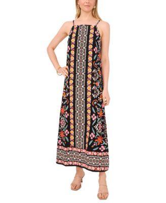 Women's Printed Side-Slit Tank Maxi Dress Product Image