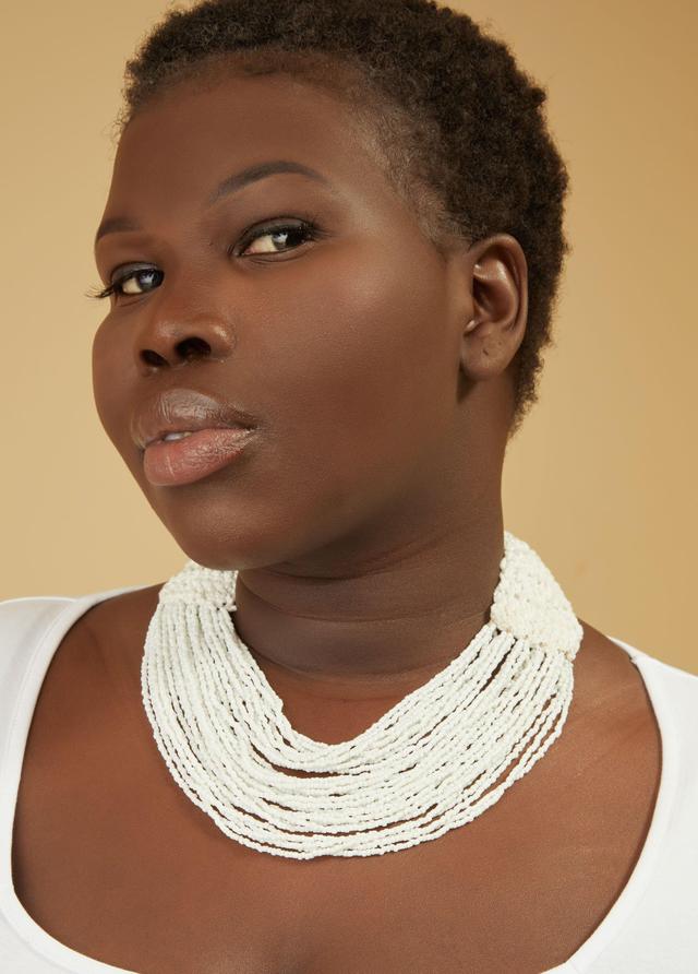 Braided And Beaded Necklace Product Image