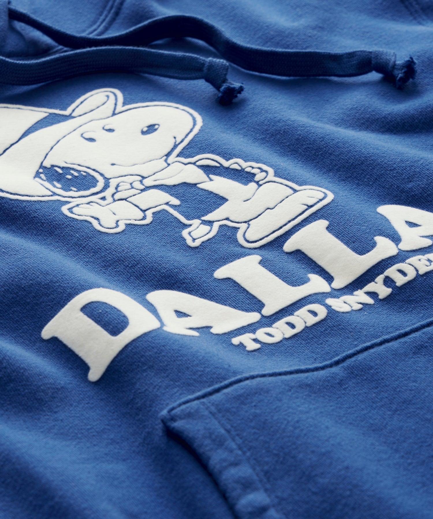 Todd Snyder x Peanuts French Terry Hoodie Dallas Product Image