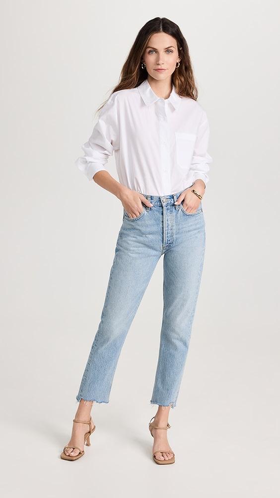 AGOLDE Riley High Rise Straight Crop Jeans | Shopbop Product Image