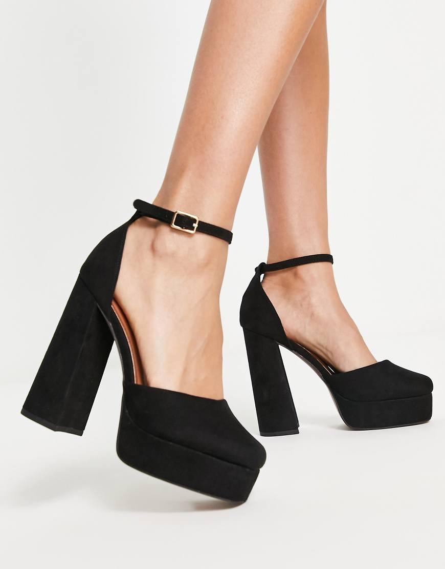 ASOS DESIGN Wide Fit Penza pointed high heeled pumps Product Image