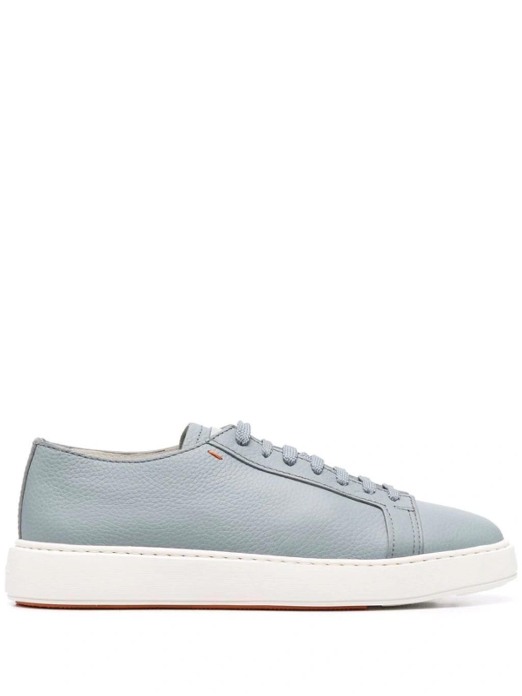 SANTONI Contrast-tongue Low-top Sneakers In Blau product image