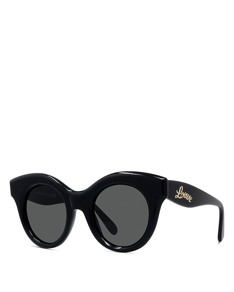 Curved Logo Acetate & Nylon Cat-Eye Sunglasses Product Image