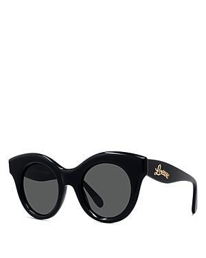 Curved Logo Acetate & Nylon Cat-Eye Sunglasses Product Image