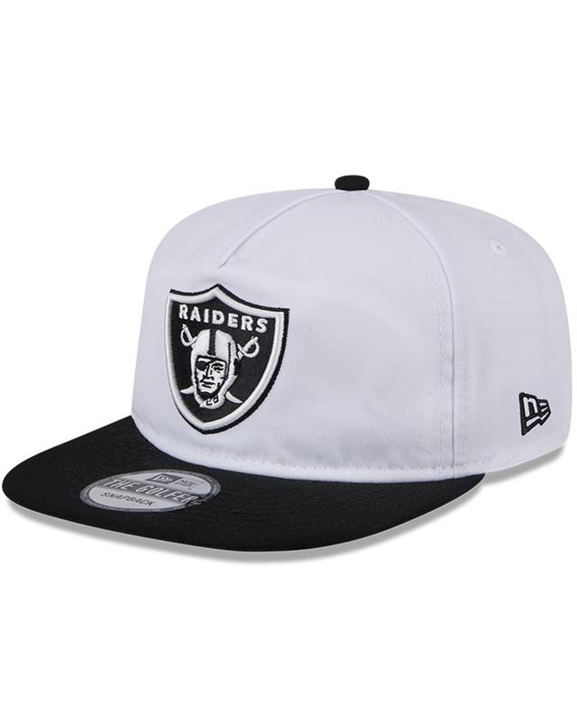 New Era Mens White Las Vegas Raiders 2024 Nfl Training Camp Golfer Snapback Hat - White Product Image