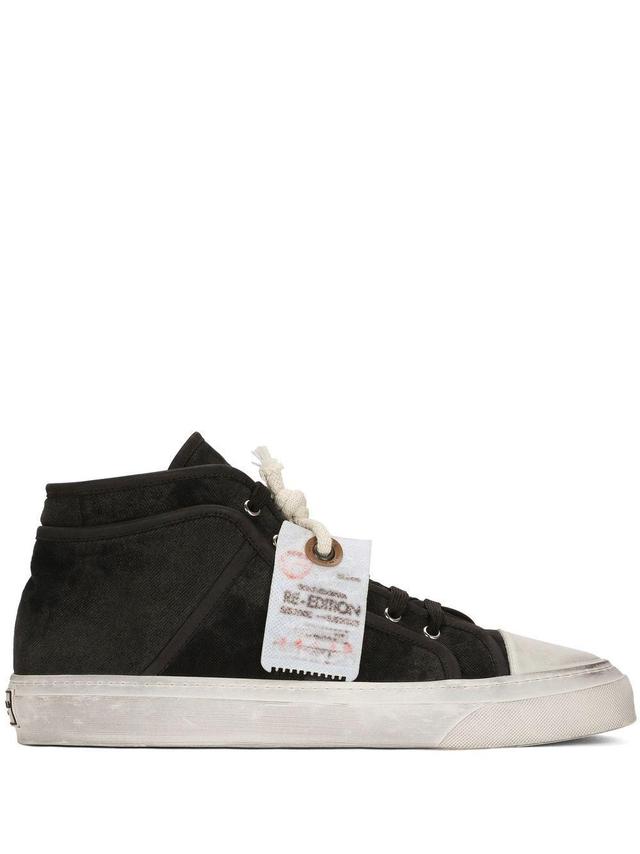 Lace-up High-top Sneaker In Black Product Image