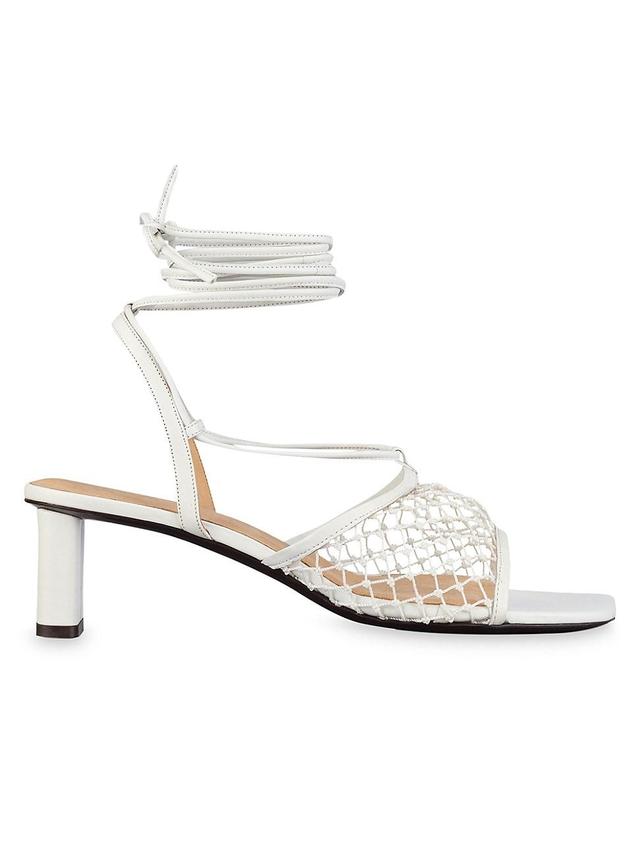 FRAME Le Adelaide Crochet Ankle Wrap Sandal Product Image