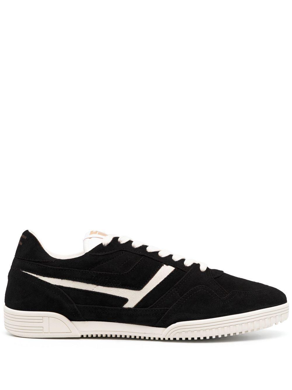 TOM FORD Two-tone Suede Sneakers In Black product image