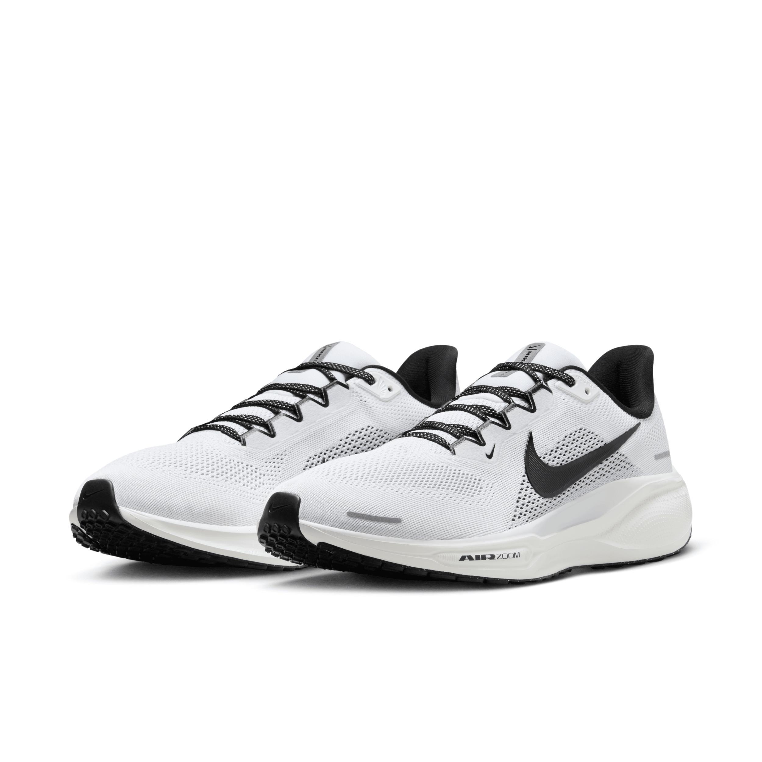 Nike Mens Nike Air Zoom Pegasus 41 - Mens Running Shoes White/Black Product Image