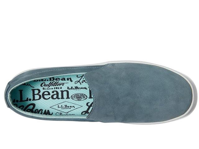 L.L.Bean Eco Bay Leather Slip-On (Slate/Cool Sea Blue) Women's Shoes Product Image