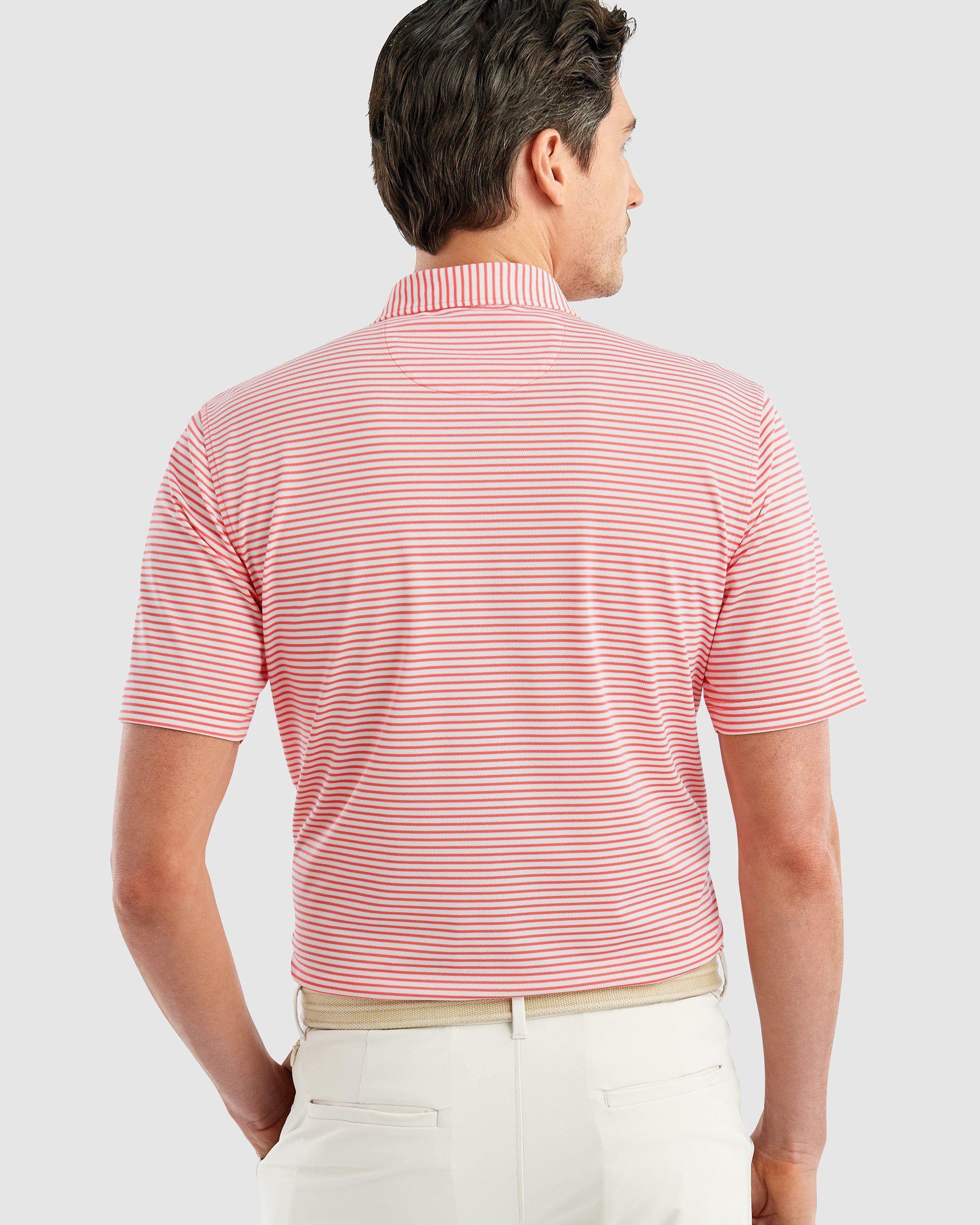 Performance Mesh Polo - Hunter Stripe Male Product Image