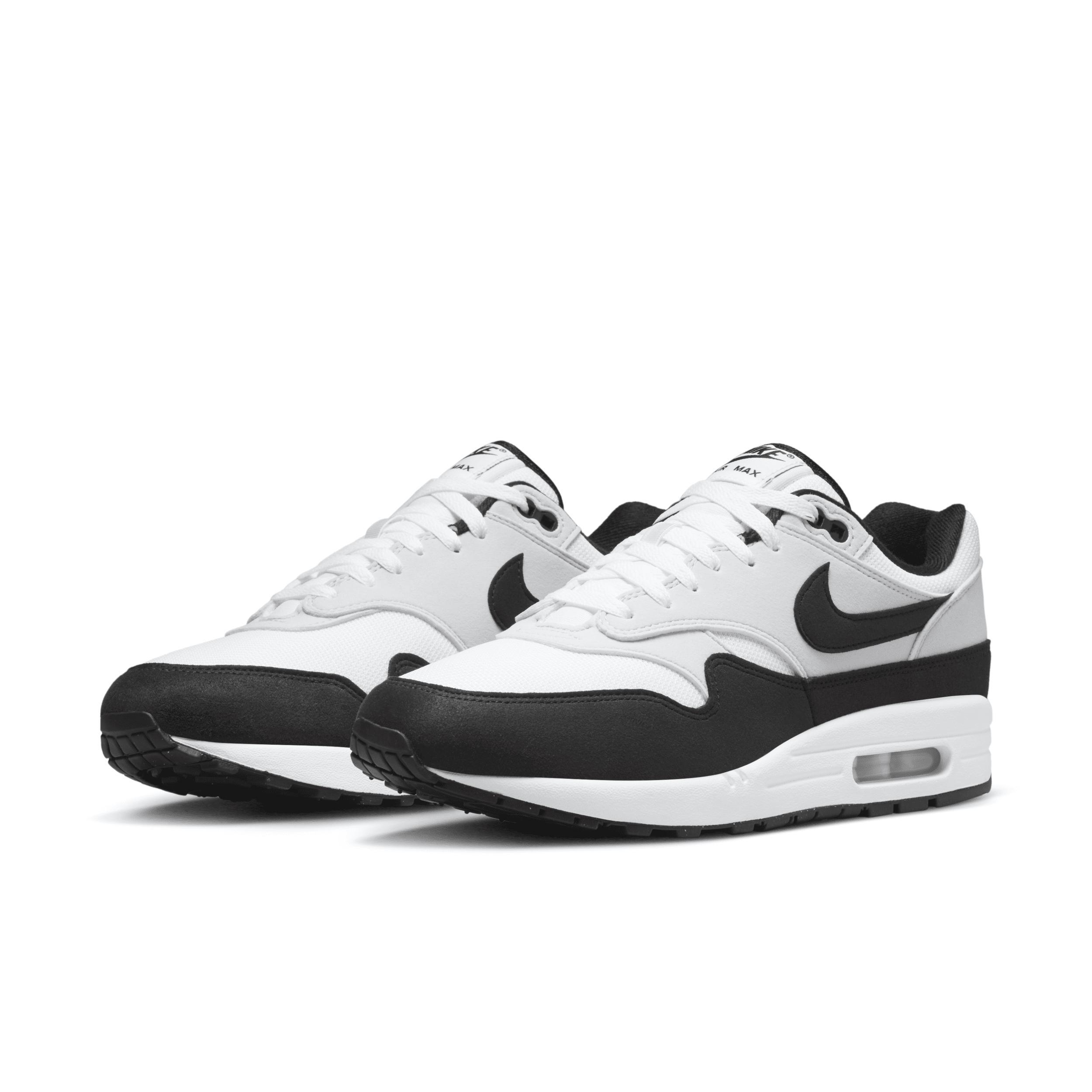 Men's Air Max 1 Casual Sneakers From Finish Line In White,black,gray Product Image