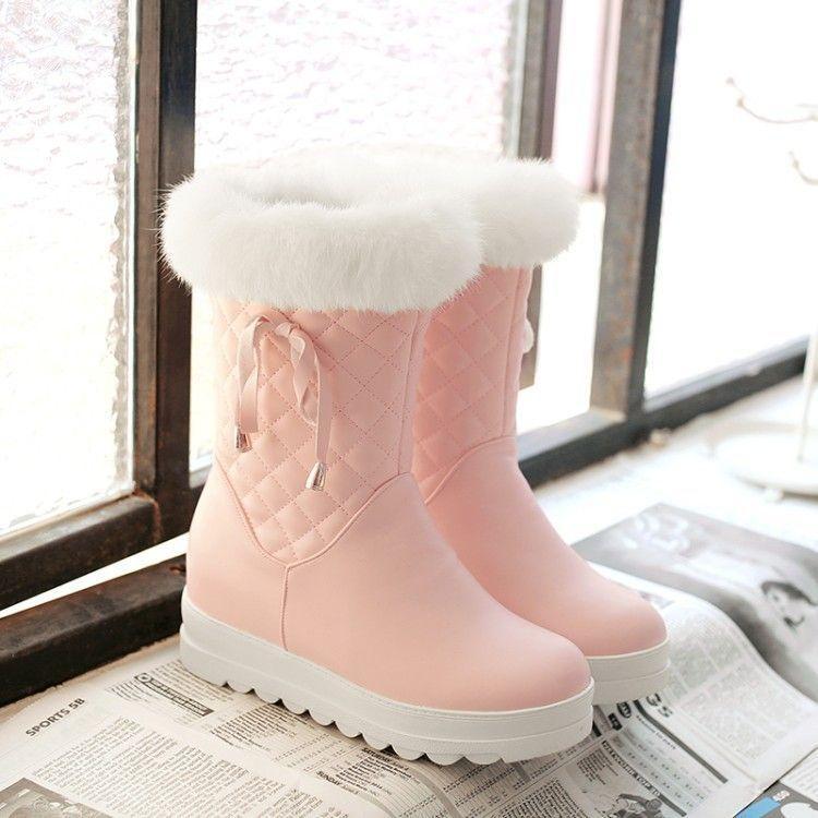 Faux Fur Trim Short Boots product image