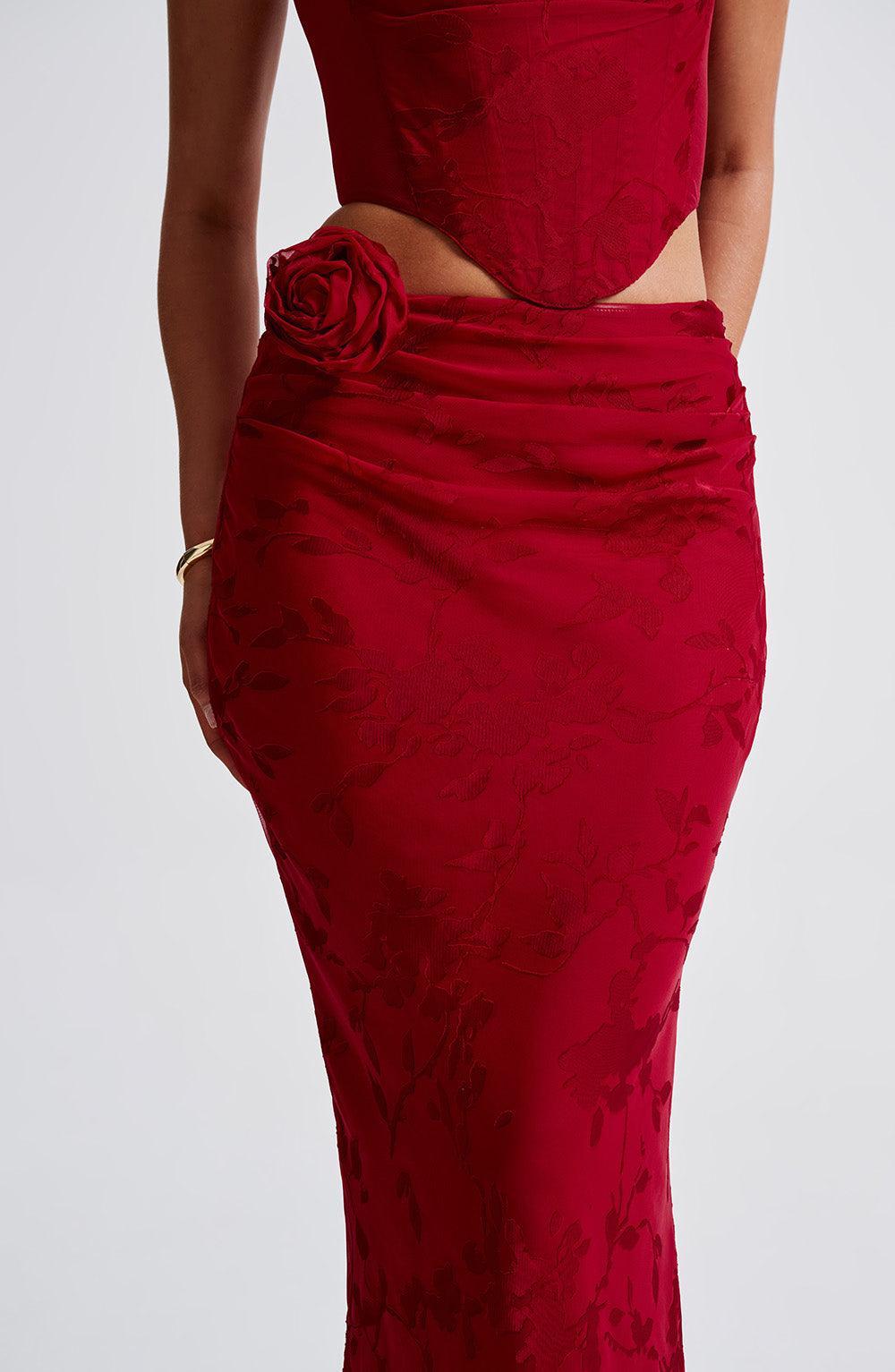 Elizabeth Maxi Skirt - Red Product Image