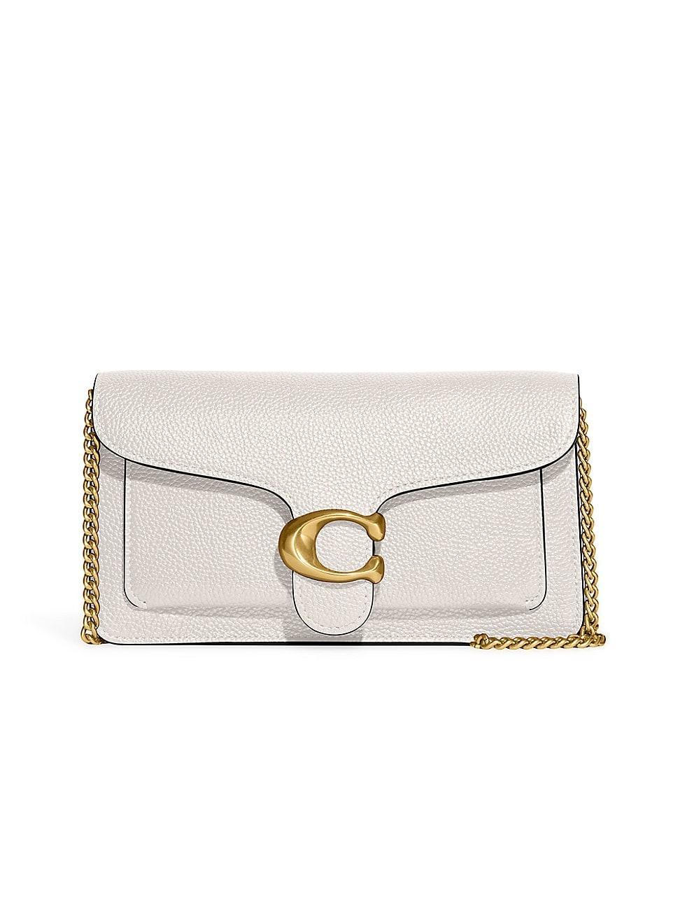 COACH Polished Pebble Tabby Chain Clutch Bag Product Image