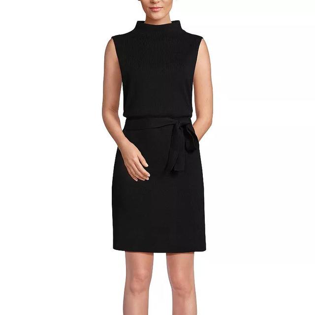 Womens Lands End Sleeveless Mock Neck Knit Dress Product Image