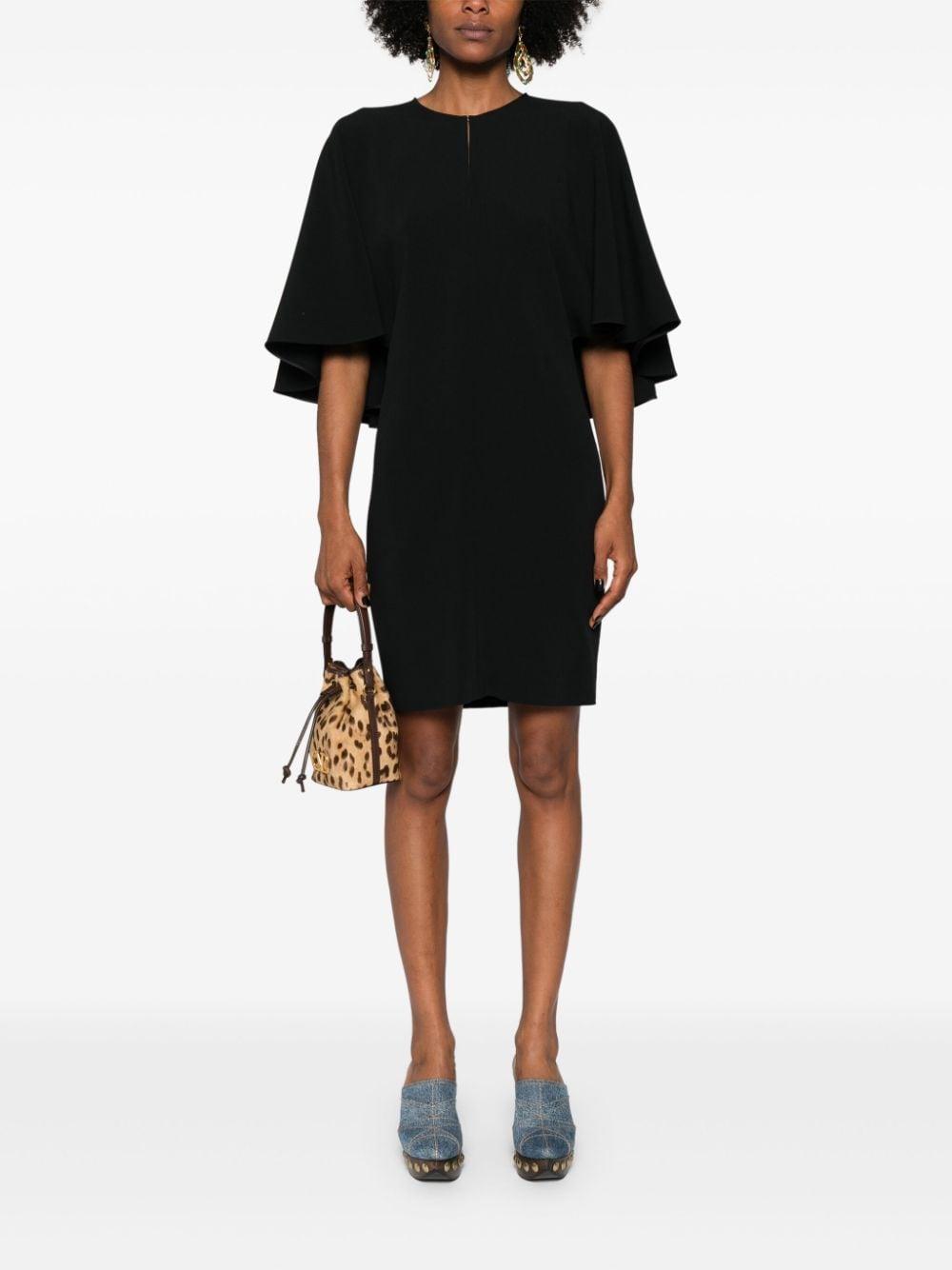 CHLOÉ Abito Con Mantella In Black   Product Image