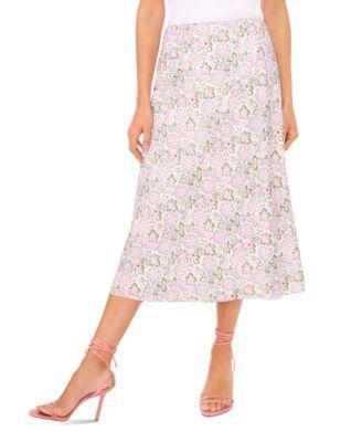 Women's Floral Midi Slip Skirt Product Image