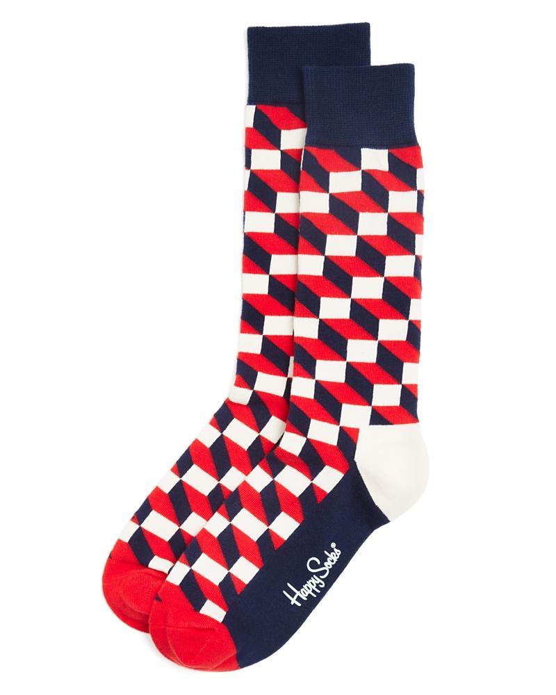 Happy Socks Mens Filled Optic Cube Socks Product Image