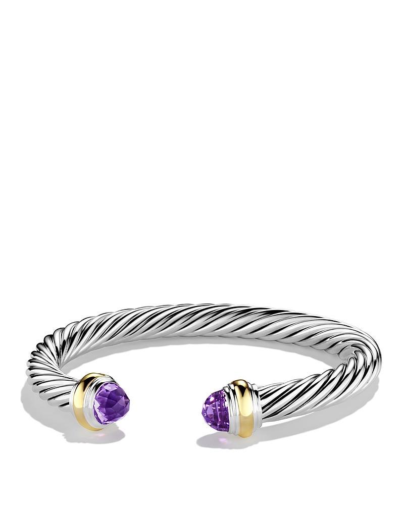 Womens Classic Cable Bracelet In Sterling Silver Product Image