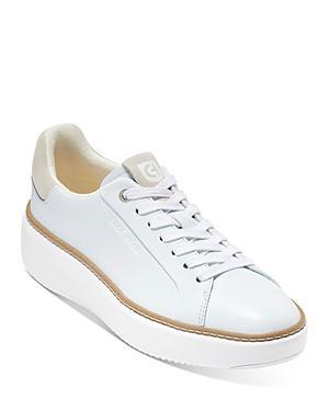 Cole Haan Womens Topspin Lace-Up Leather Platform Sneakers Product Image