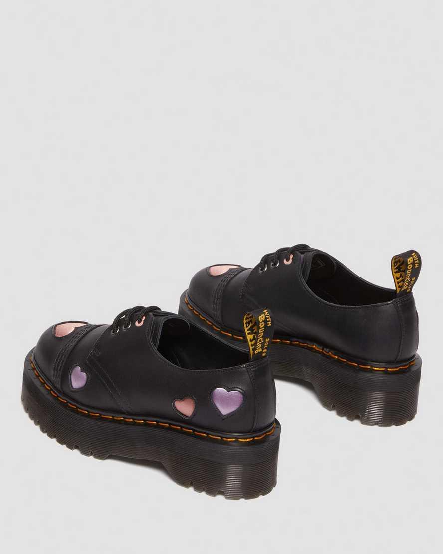 1461 Leather Heart Platform Shoes Product Image