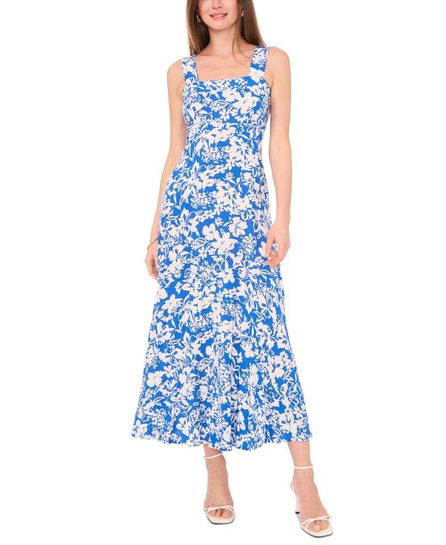 Women's Sleeveless Tiered Floral Maxi Dress Product Image