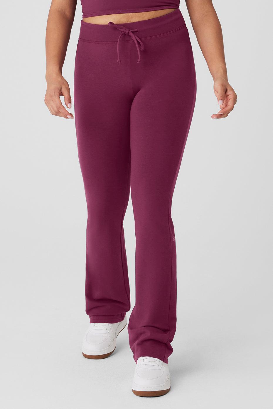 Sway Boot Cut Sweatpant - Wild Berry Product Image