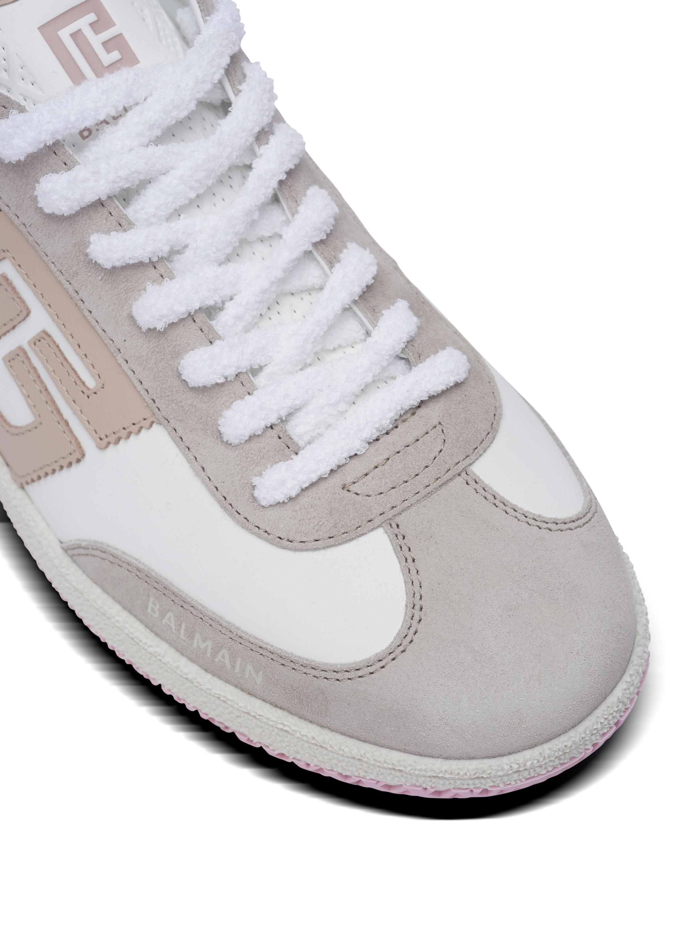 Balmain Swan trainers in calfskin and suede Product Image