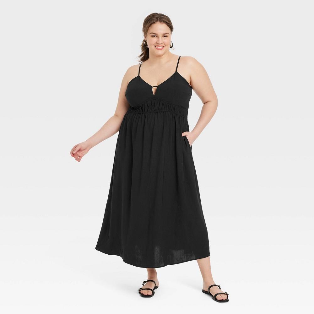 Womens Best Ever Maxi A-Line Dress - A New Day Black XXL Product Image