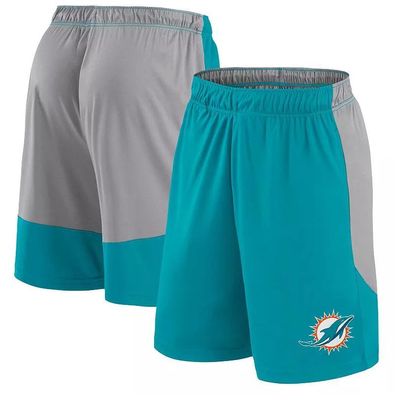 Mens Fanatics Aqua Miami Dolphins Big & Tall Team Logo Shorts Turquoise A Product Image