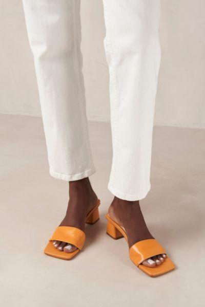 SVEGAN Squared Vegan Leather Mule Heel Womens at Urban Outfitters Product Image