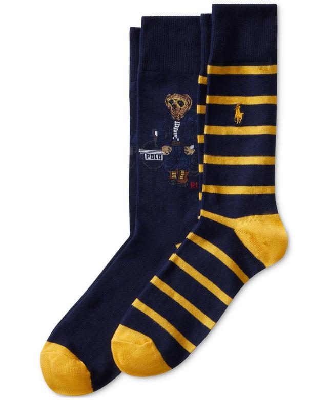 Polo Ralph Lauren Mens 2-Pk. Denim Bear Slack Socks Product Image