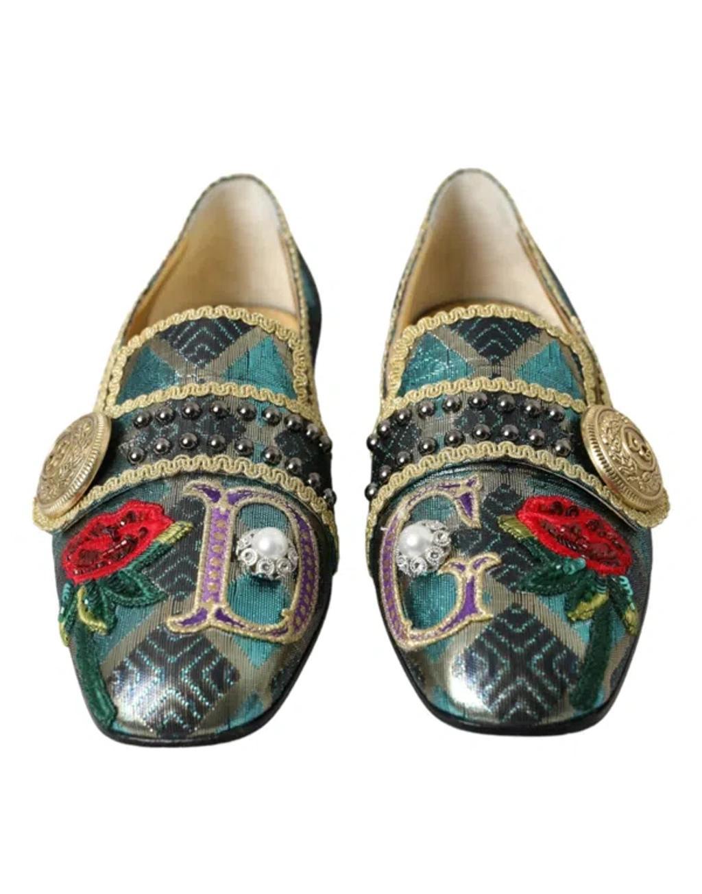 DOLCE & GABBANA Loafers In Green Product Image