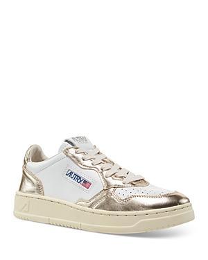 Womens Medalist Bicolor Canvas Low-Top Sneakers Product Image