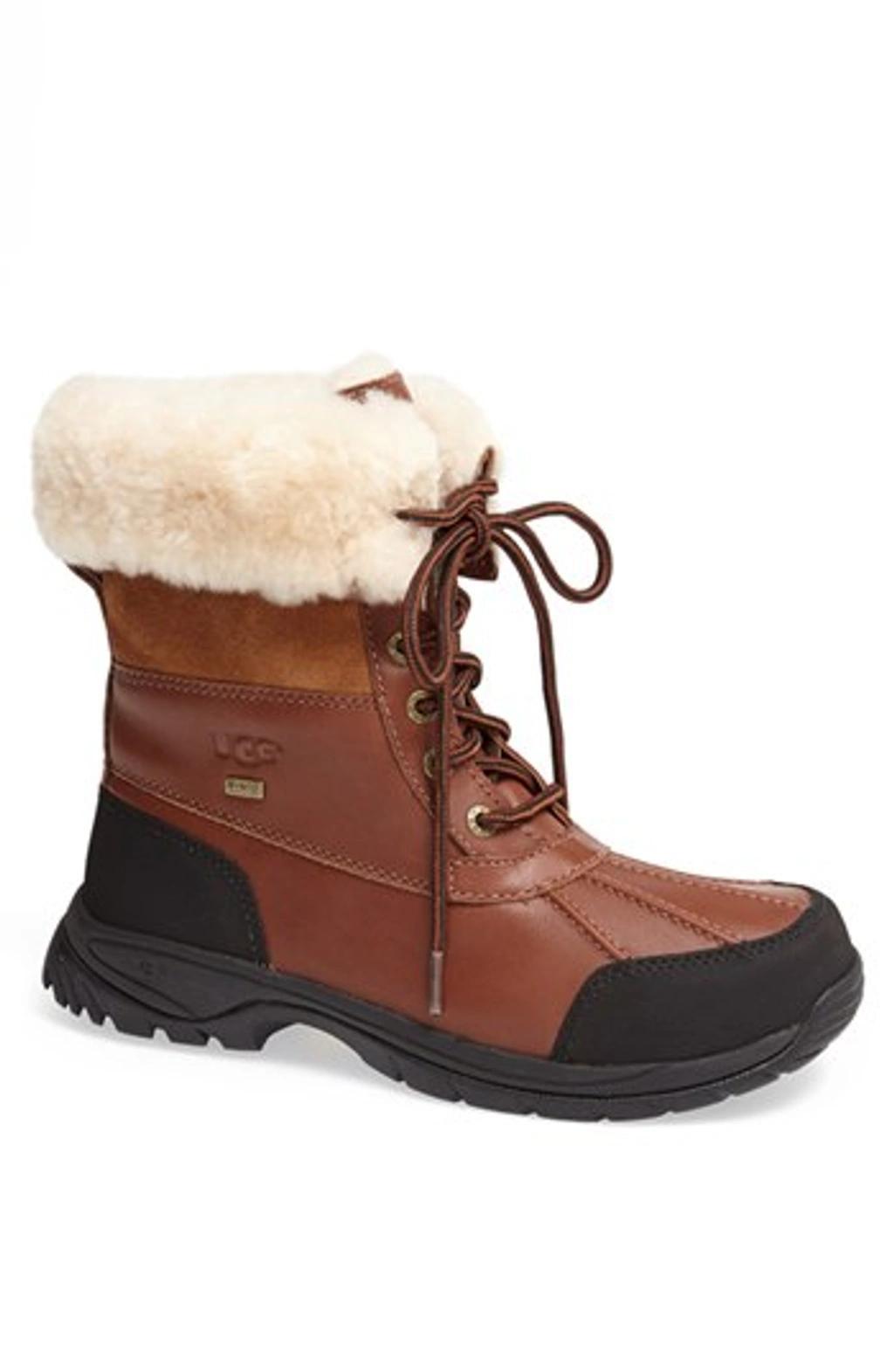 UGG Men's Butte Waterproof Leather Cuffed Boots In Worchester Product Image