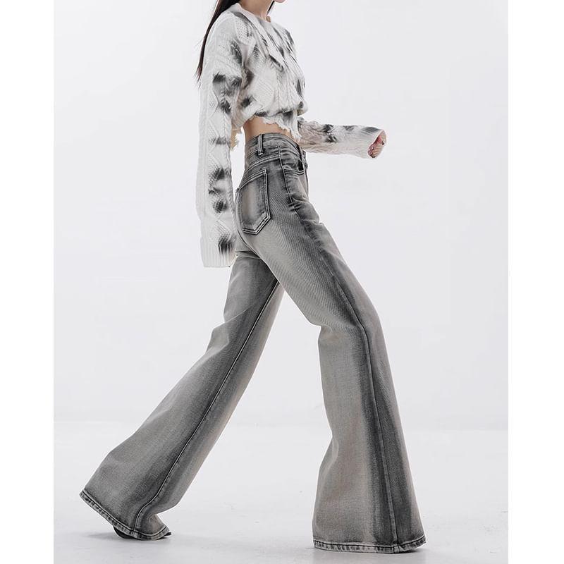 Mid Waist Wide Leg Jeans Product Image