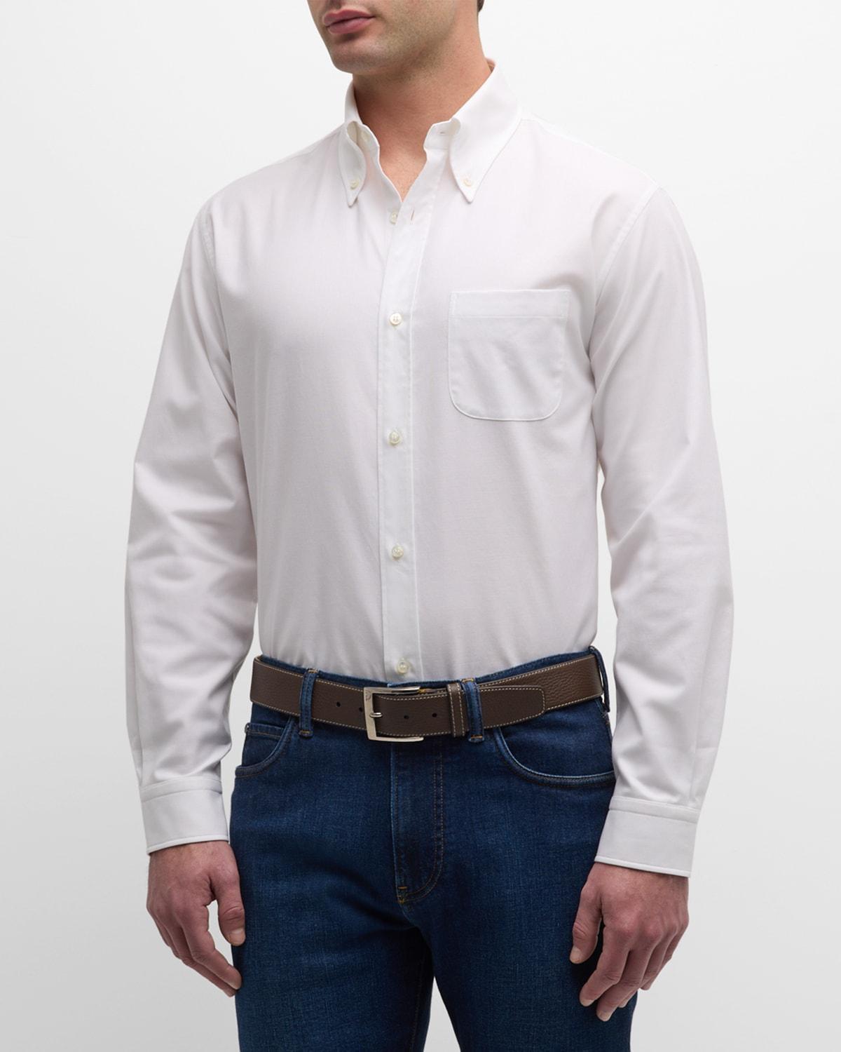 Mens Agui Oxford Cotton Sport Shirt Product Image